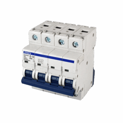 B4C1N06A Disjoncteur B4 6A+N, courbe C, 4,5kA, à visser IMO